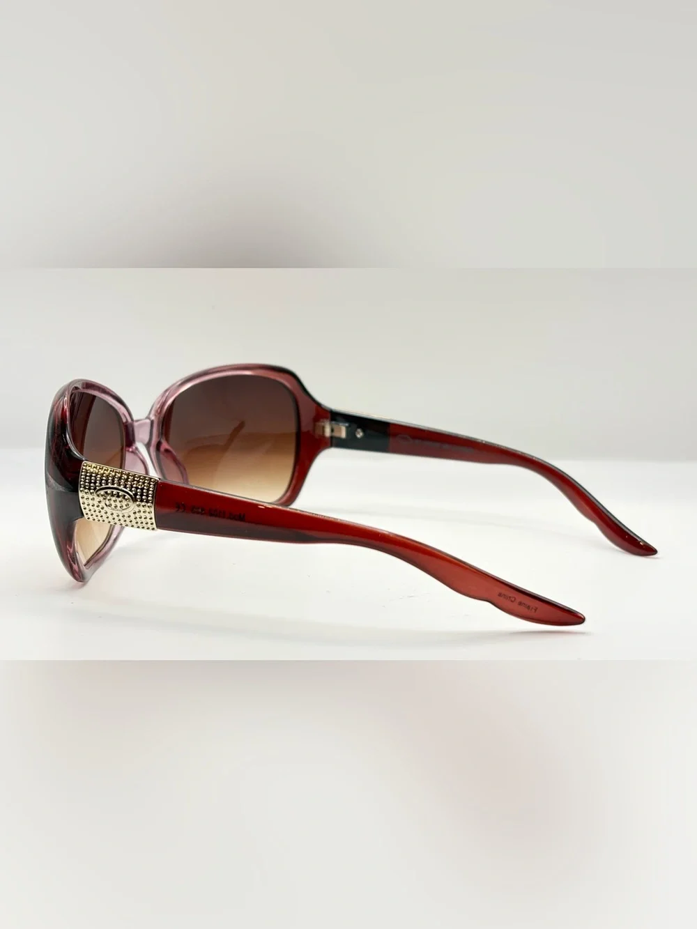 Oscar de la Renta 1102 505 Brown Oval Sunglasses Frames Only